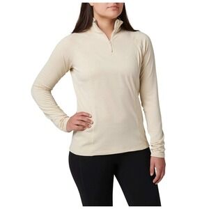 5.11 Womens 1/4 Zip Performance Long Sleeve Shirt, Size Med, Fitted